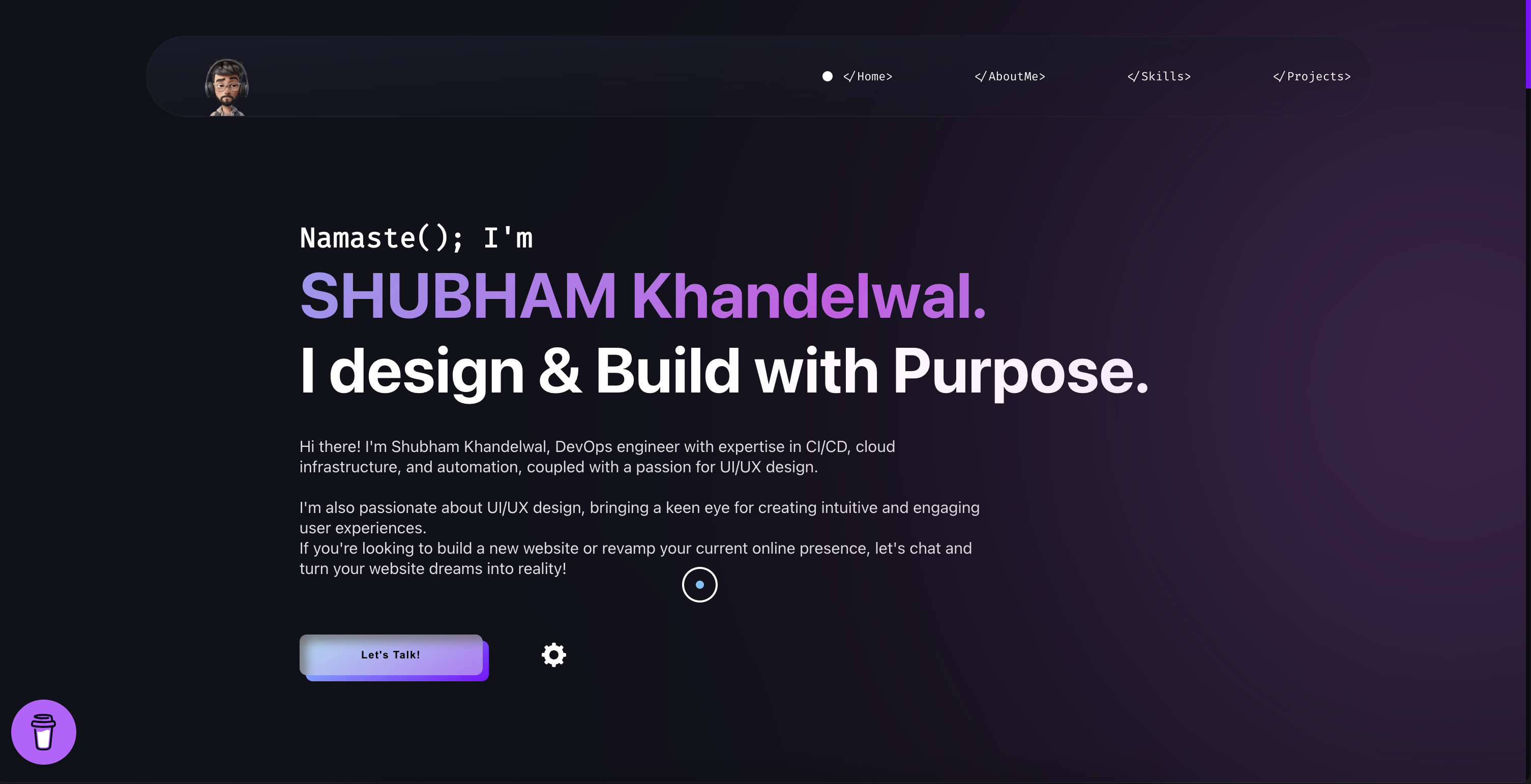 Shubham Portfolio - Portfolio project
